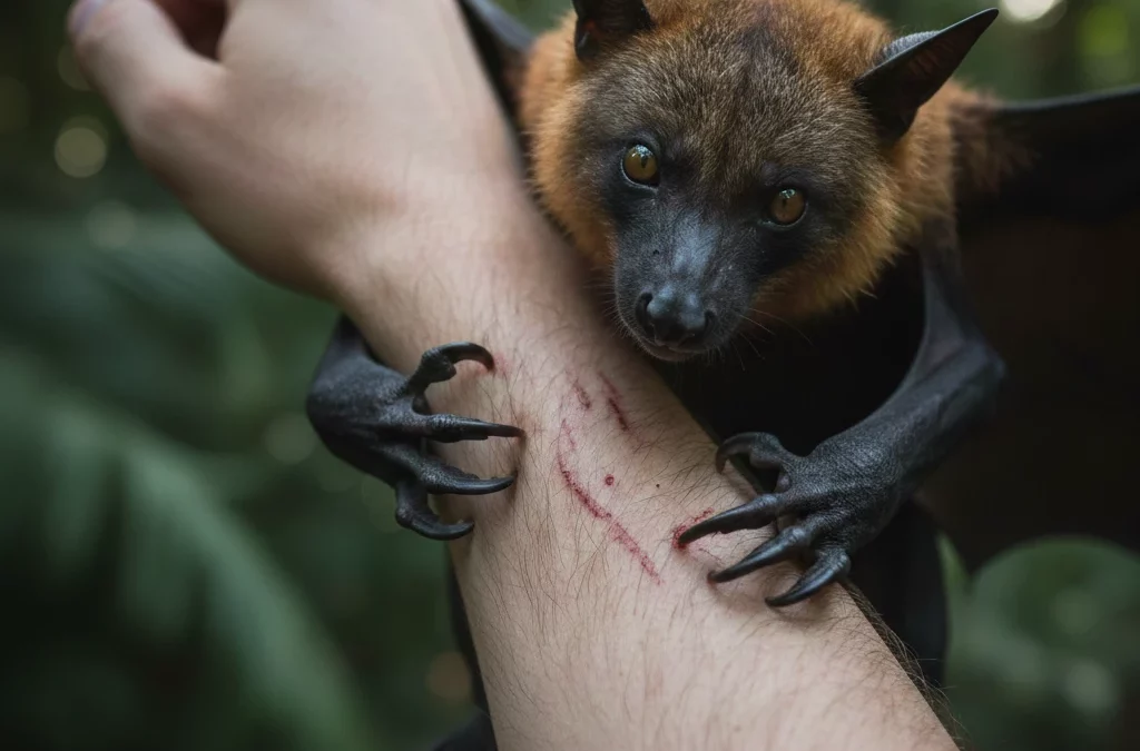 Fui arranhado por morcego: o que fazer?