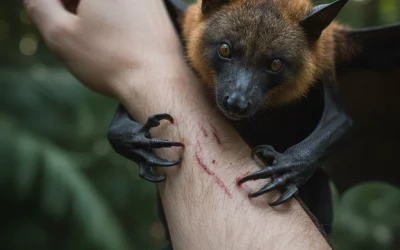 Fui arranhado por morcego: o que fazer?